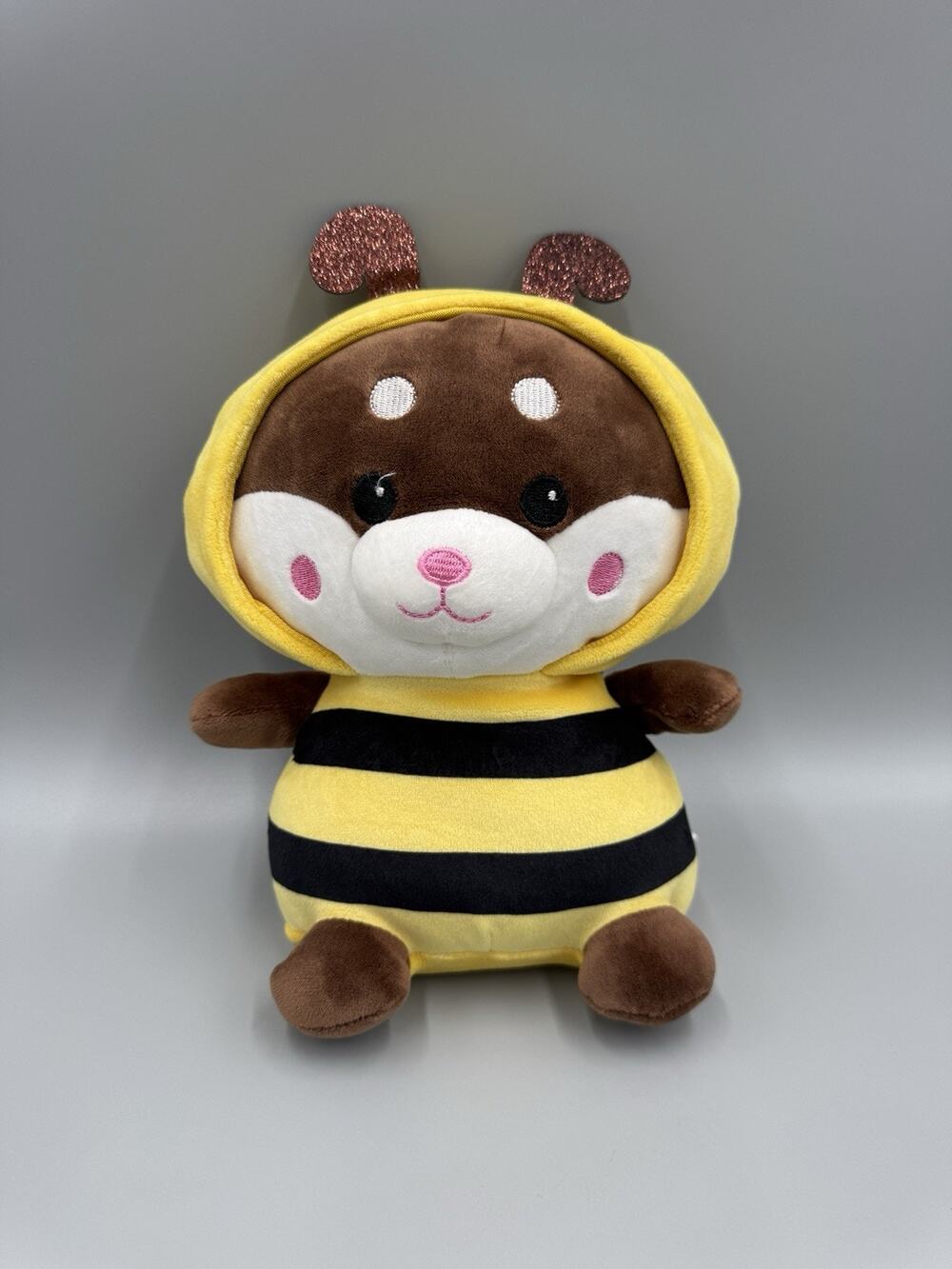 Plush Bear Or Dog In Bee Costume Plush 9 Inch Stuffed Animal Hug Fun